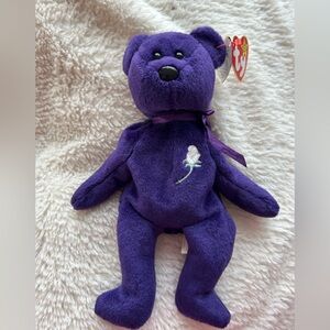 Ty Beanie Baby ‘Princess’ Bear Ultra Rare with tag errors